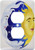 3dRose lsp_39599_6""Sun Moon and Stars" 2 Plug Outlet Cover