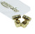 Amavoler Set of 2 Guitar Roller String Tree Roller String Guides Retainer for Electric Guitars Strat Stratocaster Tele Telecaster (Gold)