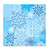 Beistle Snowflake Luncheon Napkins, Blue/White, 16 Count