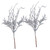 KOMBIUDA 2pcs Christmas Tree Decoration Christmas Glitter Berry Picks Christmas Glitter Leaves Picks Fake Christmas Tree Pick Glitter Berries Branches Vase Customer Service Plastic
