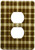 3dRose LLC lsp_56165_6 Brown N Beige 2 Plug Outlet Cover