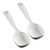 Kichvoe Rice Paddle Rice Spoon 2pcs Soup Ladle Plastic Serving Spoon Kitchen Rice Scooper Rice Spatula Soup Scoop Food Spoon for Home Restaurant