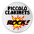 Piccolo Clarinets Rock - 3" Circle Sew/Iron On Patch