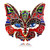 Vintage Big Red Cat Head Rhinestone Brooch Pin for Women Girls Fashion Cartoon Animal Lapel Pins Dress Accessories Delicacy Birthday Christmas Party Jewelry Gift