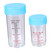 2 Set Chemistry Test Tube Blue Cups Screw Test Tubes with Lids Science Test Tubes Pencil Cap Sample Tube Cryovial Tubes Liquid Measuring Cups Scales Measuring Cups Pp re-usable