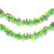 2 PCS Easter Tinsel Garland, Green & White Easter Garland for Mantle, 9.8FT Spring Garland Metallic Twist Tinsel Garland Confetti Spring Hanging Decor for Tree,Mantle, Party Supplies