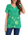 Eyanse Irish Shirts for Women St Pattys Day Shirt V Neck Womens Saint Patricks Day Shirt Green 4 Leaf Shamrock Clover Graphic Tee,S Eyanse Irish Shirts for Women St Pattys Day Shirt V Neck Womens Saint Patricks Day Shirt Green 4 Leaf Shamrock Clover Graphic Tee,S