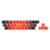 Echaprey Gradient 37 Keys PBT Keycaps Double-Shot Backlit Keycap Set for Mechanical Keyboard (Gradient Red)