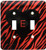 3dRose lsp_54177_2 Red Zebra with Black Heart N Letter E Toggle Switch
