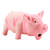 Ichiias Dog Chew Toy, Squeaky Pig Dog Toys Latex Grunting Pig Sound Play Dog Toy Cute Pig Grunting Squeak Latex Interactive Squeak Funny Cute Dog Toy Pet Dog Puppy Toy(Pink)