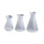 Hohopeti 3pcs Flask Beakers for Glass Lab Stirrer Bars Science Beakers Lab Erlenmeyer Science Bottle Kid Science Experiments Science Party Decorations Set Conical White Suit