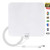 Digital Amplified Indoor HD TV Antenna 50 Miles Range, Amplifier Signal Booster Support 4K 1080P UHF VHF Freeview HDTV Channels, 13.2ft Coax Cable-White