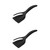 Alipis Fried Egg Double Spatula,2pcs 2 in 1 Grip and Flip Tongs Egg Flipper Spatula Cooking Turner Pancakes Shovel Omelette Spatula Turner Silicone Spatula for Eggs Fish Pancake Pizza Steak