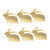 MAGICLULU 6pcs Rabbit Napkin Rings Vintage Decor Serviette Buckles Easter Table Adornments Easter Bunny Napkin Ring Rabbit Shaped Napkin Ring Zinc Alloy Accessories Banquet Animal