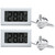 LANTRO JS 2-Pack Digital Thermometer with Probe,Fast 2s Refresh, Electronic Temperature Meter,White