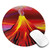 Mouse Pad Volcano Mouse Pads for Desk with Non-Slip Rubber Base Office Computer Round Mousepad Mouse Mat for Home Office Desk Accessories