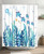 Remzoke Sea Turtle Shower Curtain for Bathroom Nautical Sea Grass Shower Curtains for Bathtub Ocean Jellyfish Turtle Waterproof Polyester Fabric Shower Curtain with Hooks 60x72 Inches