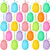 Easter Basket Stuffers, 24pcs Multicolored Hanging Plastic Easter Eggs Easter Tree Decorations Hanging Easter Eggs, Hand Painted Eggs DIY Crafts Easter Party (Colorful)