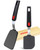 VOVOLY Silicone Spatula Turner, 2-Pack Spatula Set for Nonstick Cookware, BPA Free Rubber Spatulas, Heat Resistant Kitchen Utensil, No Scratch or Melting, Ideal for Flipping Egg, Cookie, Crepe, Burger