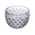 Creative Co-Op Round Glass Hobnail Bowl, Clear