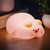 TeoTeeo Baby Night Light - Rechargeable Piggy Lamp with 3 Dimmable Levels,30-Minute Timer Silicone Piggy Cute Lamp,Soft Night Light for Kids