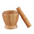 FELTECHELECTR 2pcs Garlic Pugging Pot Mortar and Pestle Mortar Pestle Small Pestle Bowl Kitchen Tools Bowl and Pestle Garlic Pounder Garlic Press Household Kitchen Supplies Wooden