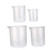 TIDTALEO 5pcs Clear Measuring Cup Liquid Measuring Cup Scale Cups Measuring Jug Small Measuring Specimen Cup Measurement Beaker Cup Graduated Beaker With Scale Graduated Cup re-usable