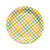 Fun Express Pastel Gingham Paper Dinner Plates 8 Count