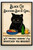Black Cat Backyard Bar And Grill Proudly Serving Whatever You Brought 6x8 Inch Metal Tin Sign Featuring Vintage Signage For Home Garage Decor And Gifting Purposes.
