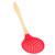 BRIGHTFUFU Silicone Colander Silicone Spoons Silicone Cooking Spoons Silicone Strainer Fine Mesh Strainer Ladle Filter Food Serving Spoon Silicone Skimmer Wooden Spoon Shovel Hot Pot