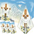 CMUSKO 3Pcs He is Risen Easter Tablecloth, Easter Party Decorations Rectangular Christian Cross Tablecloth, Jesus He is Risen Table Cover for Religious Easter Spring Party Supplies,108 * 180cm