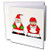 3dRose Cute Jolly Santa and Mrs. Claus - Greeting Cards, 6 x 6 inches, set of 6 (gc_6329_1)