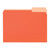Amazon Basics File Folders, Letter Size, 1/3 Cut Tab, Orange, 36-Pack
