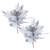 IMIKEYA 2pcs Christmas Flower Glitter Maple Leaf Maple Leaf Decorative Fake Maple Leaf Decor Artificial Maple Leaf Christmas Maple Leaf Maple Leaf Picks Christmas Tree Cloth Plug-in