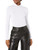 BCBGeneration Women's Turtleneck Top with Long Sleeves, Optic White, X-Large