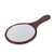balacoo 1Pc Wooden Handle Vanity Mirror Round Mirror Portable Makeup Handheld Makeup Mirror Handheld Mirror with Handle Mirrors Antique Hand Mirror Silver Mirror Travel Wooden Glass Pocket