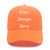 Shop&Three Customized Adjustable Baseball Cap,Unisex Personalized Trucker Hats,Cowboy Hat Orange