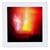 3dRose Lightning Bolts Hit A Volcano In Java - Quilt Square, 10 by 10-inch (qs_80840_1)