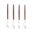 JTBS 4 Pcs Dessert Forks and Spoons, Stainless Steel Appetizer Forks?Walnut Wood Handle Forks and Spoons, Coffee Spoons and Cake Forks for Dessert, Tea, Appetizer (Fork) JTBS 4 Pcs Dessert Forks and Spoons, Stainless Steel Appetizer Forks?Walnut Wood Handle Forks and Spoons, Coffee Spoons and Cake Forks for Dessert, Tea, Appetizer (Fork)