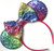 CLGIFT Ombre Pastel Rainbow Mickey Ears, Pastel Rainbow Ears, Rainbow Minnie Ears, Rainbow Sparkle Mouse Ears,Classic Red Sequin Minnie Ears (Light rainbow)