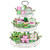 Uruney St. Patrick's Day Tiered Tray Decor, Pink Green Farmhouse Tray Decorations, Lucky Polka Dot Shamrock Clover Top Hat Wooden Signs, Rustic St. Patrick's Day Decorations for Home Table Shelf Party
