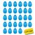 Fillable Plastic Easter Eggs Bulk - 40 PCS - Single Color Easter Eggs - Large Easter Eggs - Plastic Eggs Bulk (Blue)