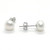Hroevc 925 Sterling Silver Pearl Stud Earrings for Women, 6.5MM AAA+ Quality Handpicked Freshwater Cultured Stud Pearl Earrings(White)