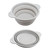 Folding Colander Drain Basket Set Fruit Vegetable Basket Foldable Silicone Strainer Colander Collapsible Drainer Kitchen Sink Drain Basket Drain Rack Basket Strainer