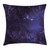 Ambesonne Galaxy Throw Pillow Cushion Cover, Celestial Stars in Night Sky Stardust in Clouds Fantasy World of Space, Decorative Square Accent Pillow Case, 16" X 16", Black Navy Blue