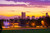 Sunset City Park Denver Colorado Skyline Colorful Mountains Photo Cool Wall Decor Art Print Poster 18x12