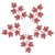 Luxshiny 5pcs Christmas Imitation Leaves Simulation Leaves Xmas Craft Wreath Pick Fake Berries Stems Fake Leaves Branch Glitter Leaf Picks Nativity Decor Flowers Plastic