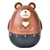 Luxshiny Cooking Timer with Loud Alarm Kitchen Timer Cute Cartoon Bear Cooking Timer Mechanical Countdown Timer Alarm Clock Egg Baking Timer for Kitchen Home Desktop Brown