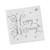 meioro Cocktail Napkins Rose Gold,Happy Birthday Decorations,Folded 6.5x6.5 Inches Disposable Party Napkins,2-Ply Paper napkins for Banquet, party, dinner.(Silver foil on white, 100 Count)