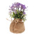 Abaodam Artificial Potted Plant Orchid Plant Artificial Flowers in Vase Faux Flower for Decor Fake Phalaenopsis Flower Fake Flowers in Pot Faux Flowers Arrangement Dining Table Foam Purple